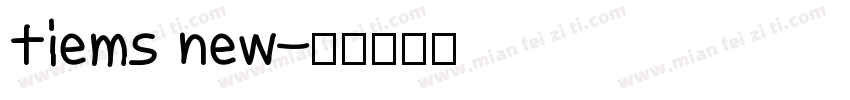 tiems new字体转换